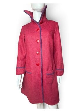 Avoca Vintage Wool Coat Ireland Made Size 4/6